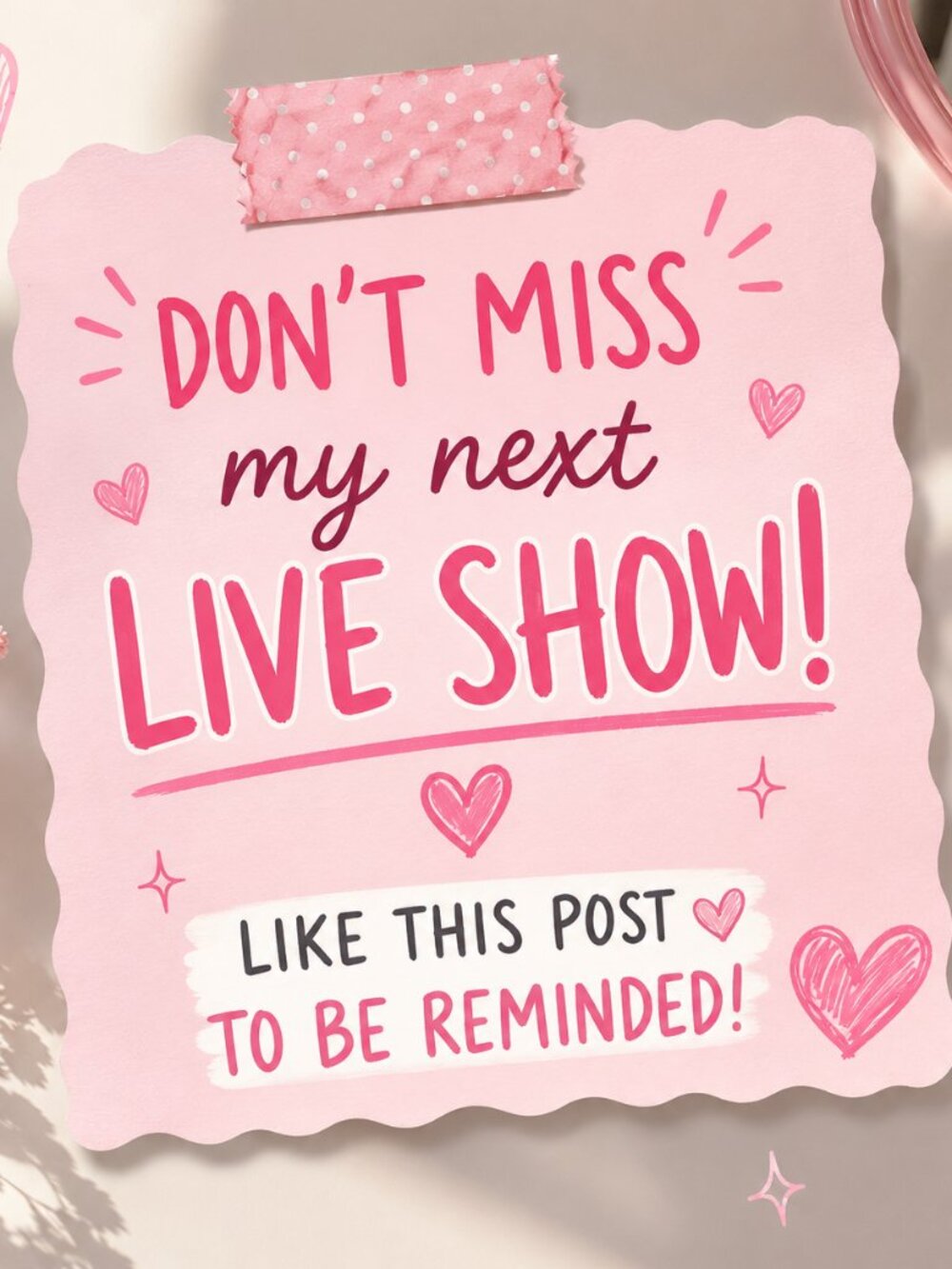 I’M LIVE! | Tap ❤️ to be reminded when I go live!